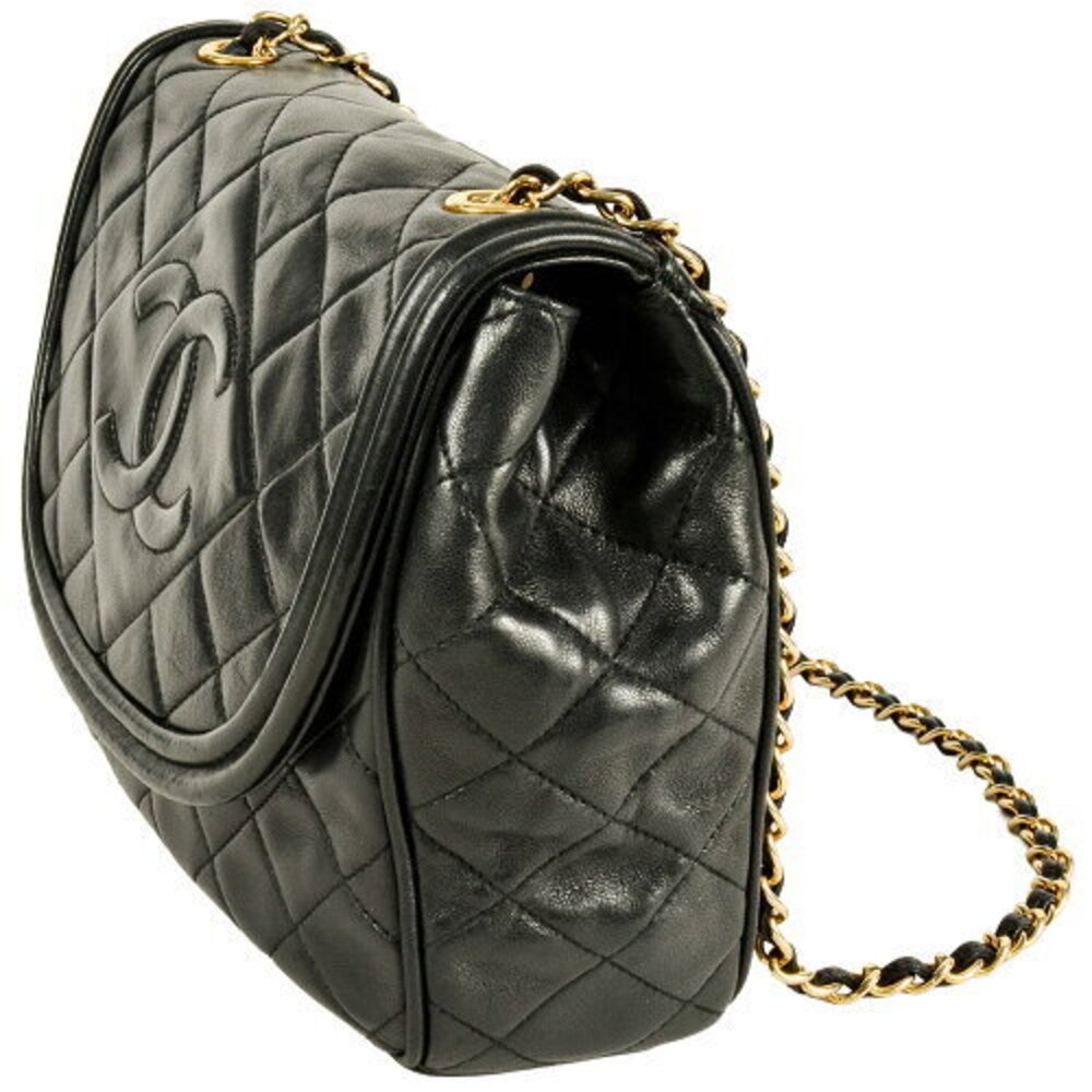 Chanel Mark Chain Coco Tassel Bag Shoulder Matelasse Black Lambskin - Picture 1 of 8